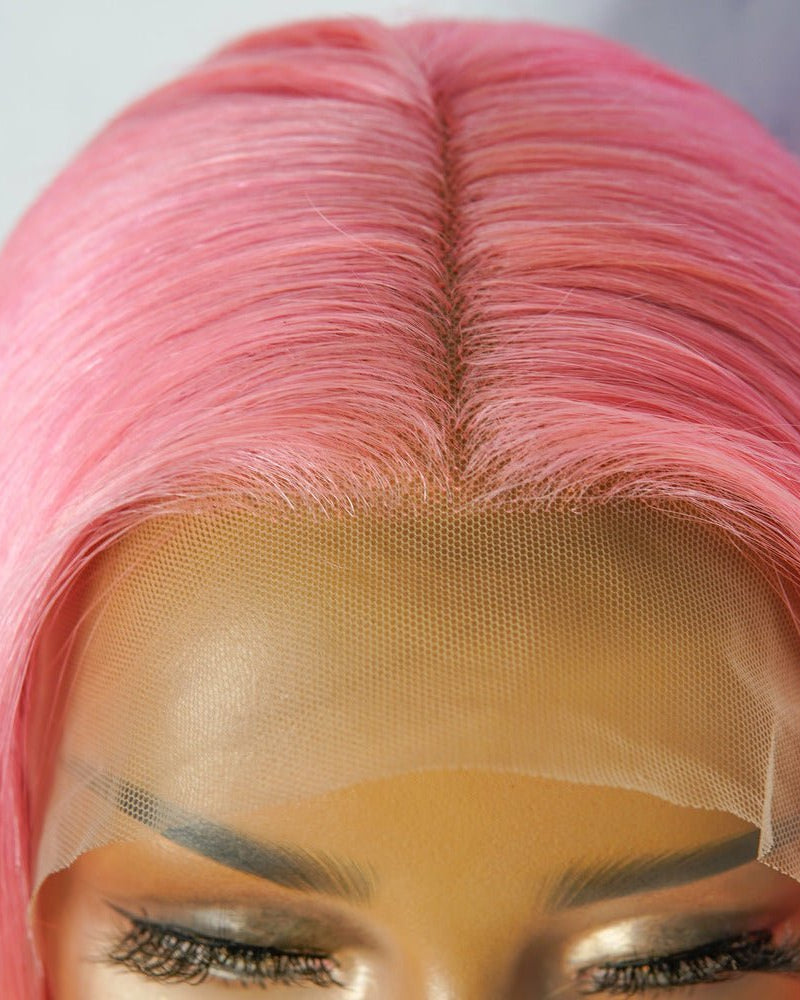 DOJA 2.0 Neon Pink Human Hair Lace Front Wig - Milk & Honey Wigs