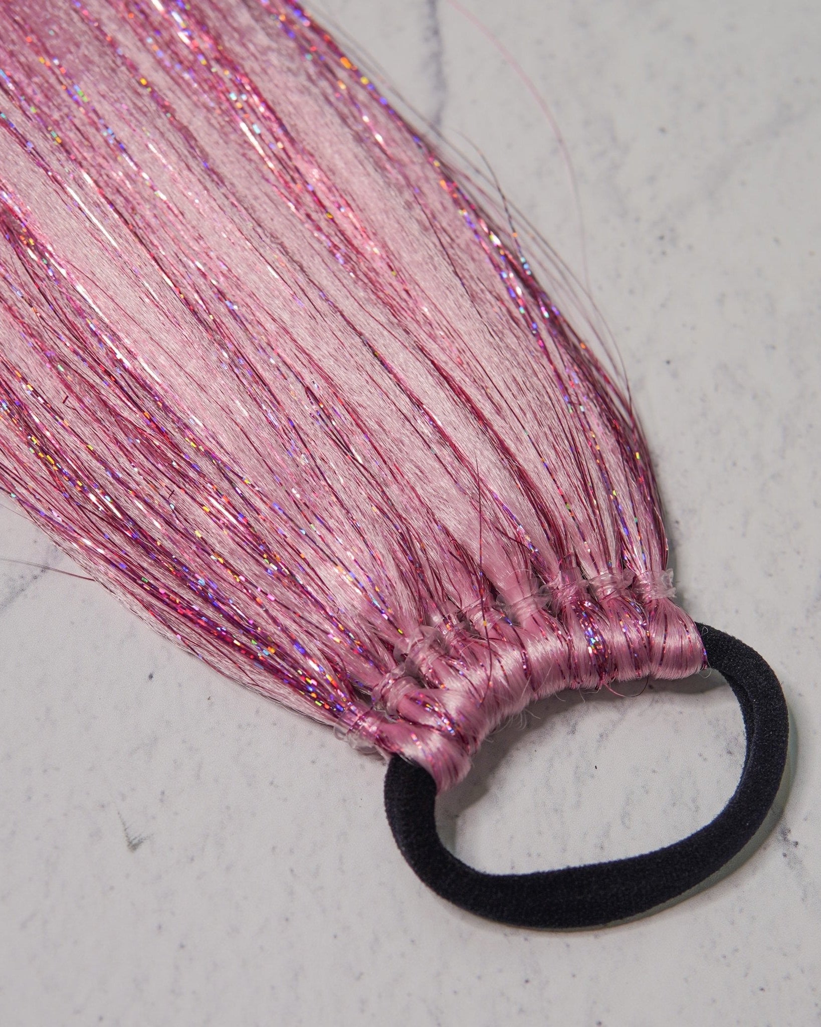 EASY BRAID ™ PINK GLITTER Extension - Milk & Honey Wigs
