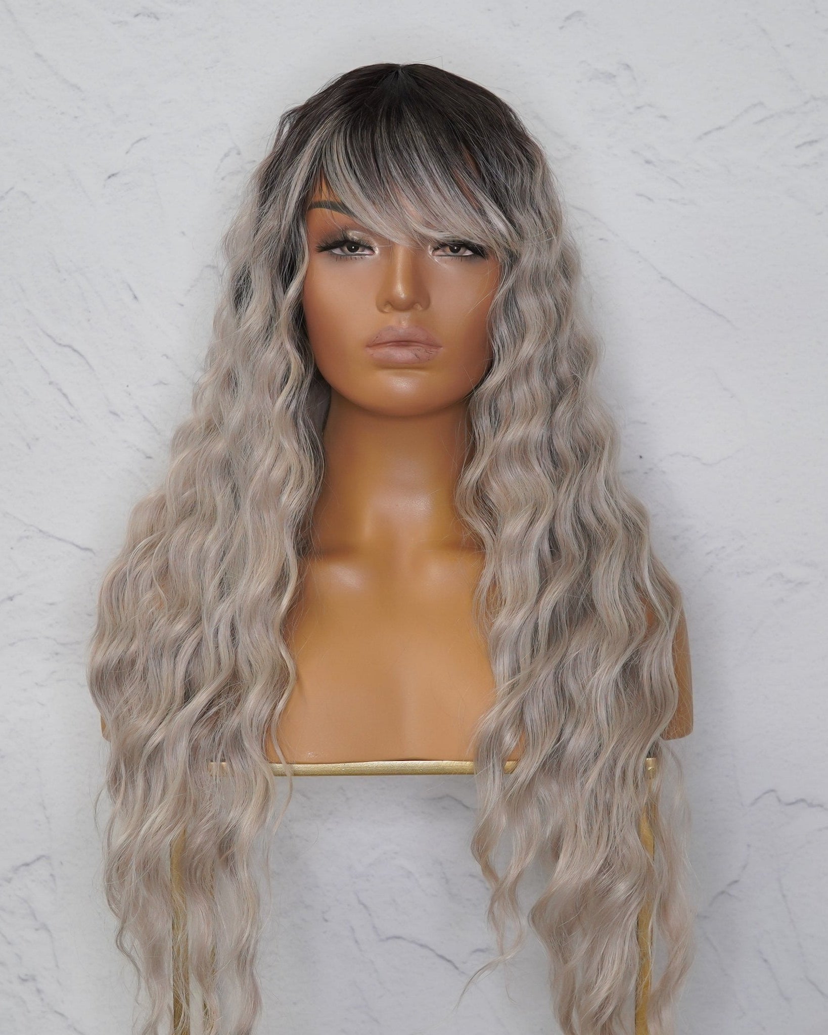 ELEANOR Grey Ombre Lace Front Wig - Milk & Honey Wigs