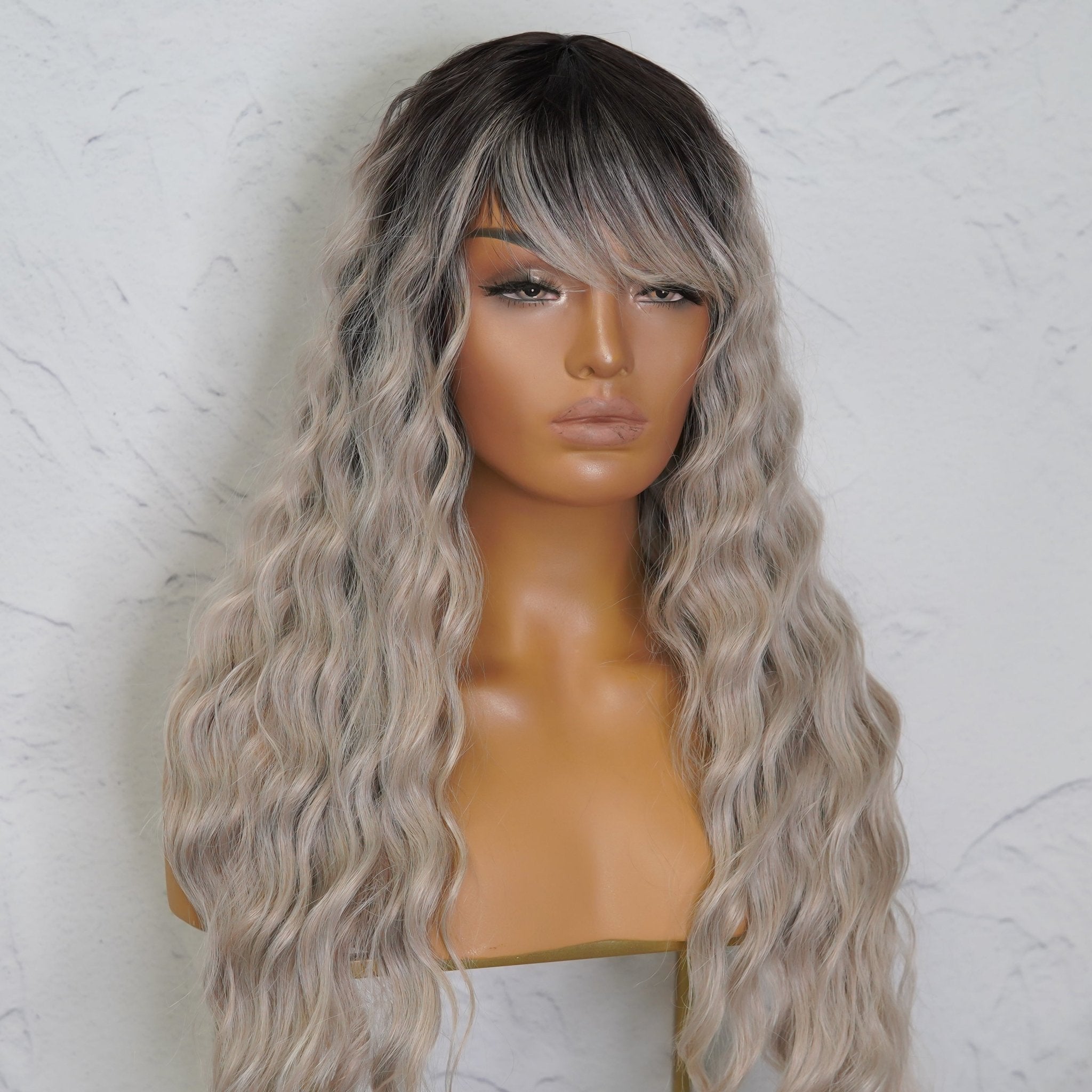 ELEANOR Grey Ombre Lace Front Wig - Milk & Honey Wigs