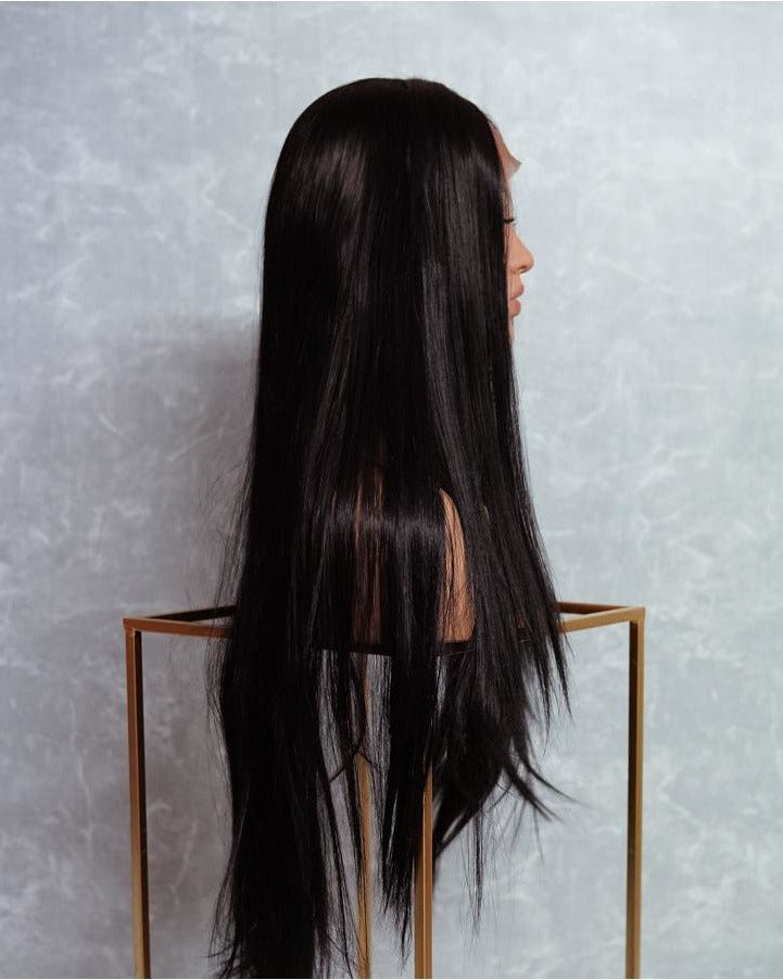 EMMA 28" Black Lace Front Wig - Milk & Honey Wigs