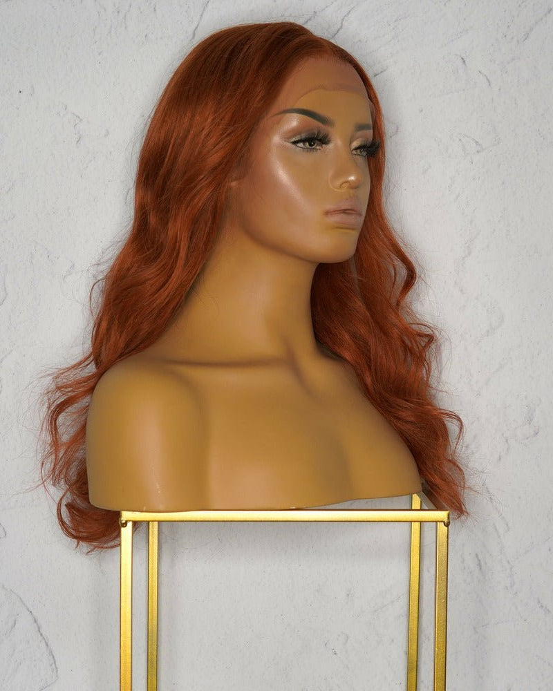 ERIKA Ginger Human Hair Lace Front Wig - Milk & Honey Wigs