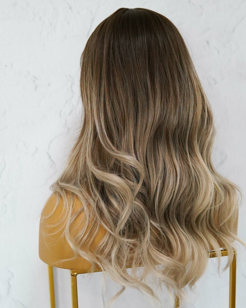 ERIN Brown Ombre Fringe Wig - Milk & Honey Wigs