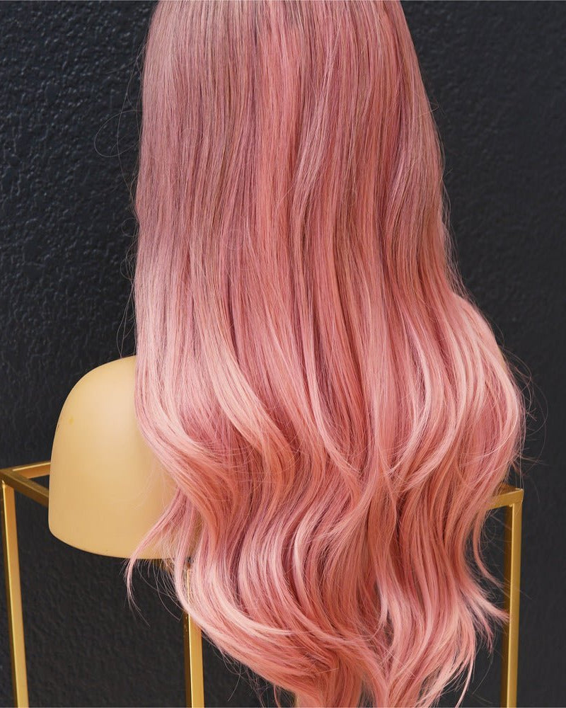 EVA Pink Ombre Fringe Wig - Milk & Honey Wigs