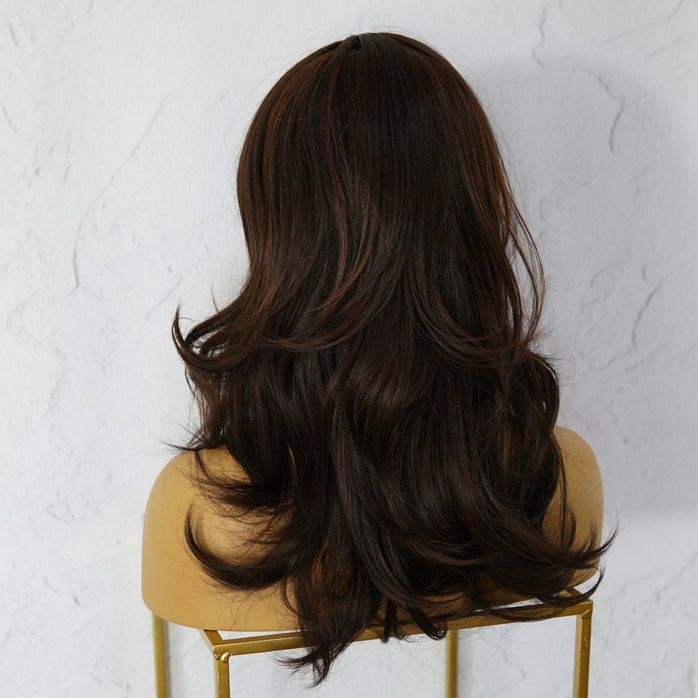 EZRA Dark Brown Fringe Wig - Milk & Honey Wigs