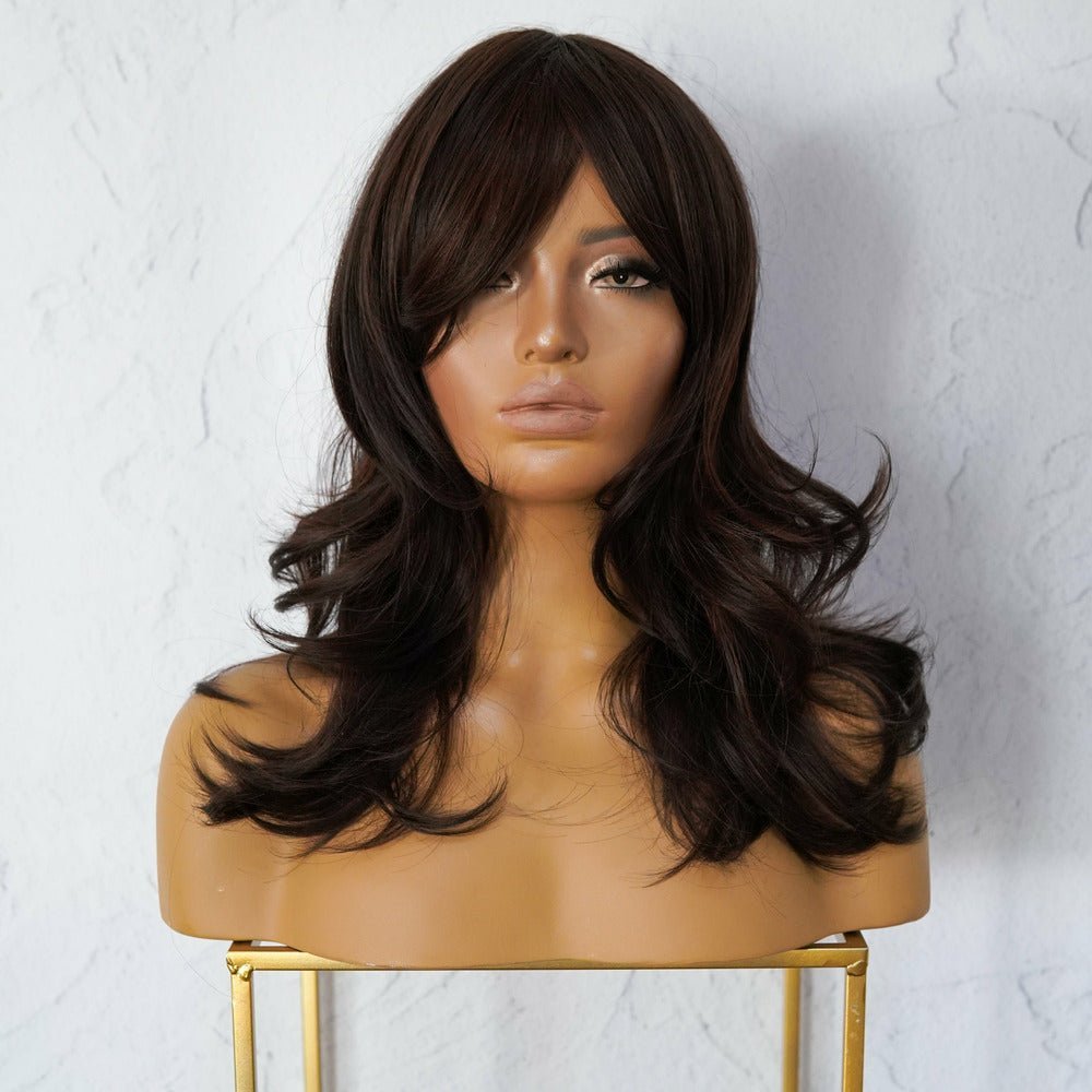 EZRA Dark Brown Fringe Wig - Milk & Honey Wigs