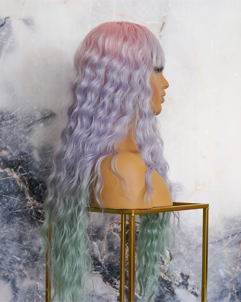FLORA Rainbow Ombre Lace Front Wig - Milk & Honey Wigs