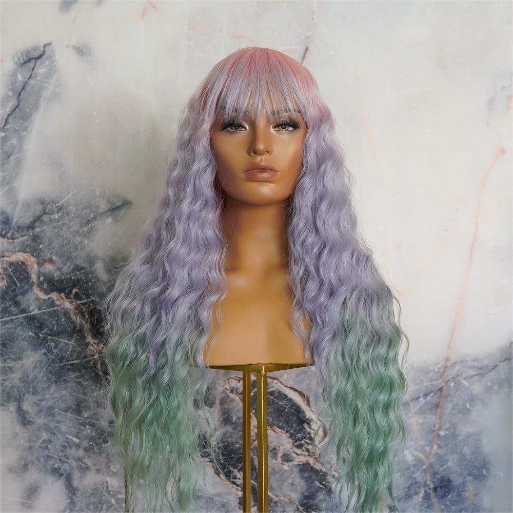 FLORA Rainbow Ombre Lace Front Wig - Milk & Honey Wigs