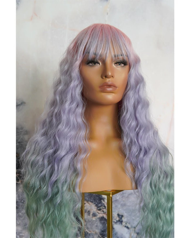 FLORA Rainbow Ombre Lace Front Wig - Milk & Honey Wigs