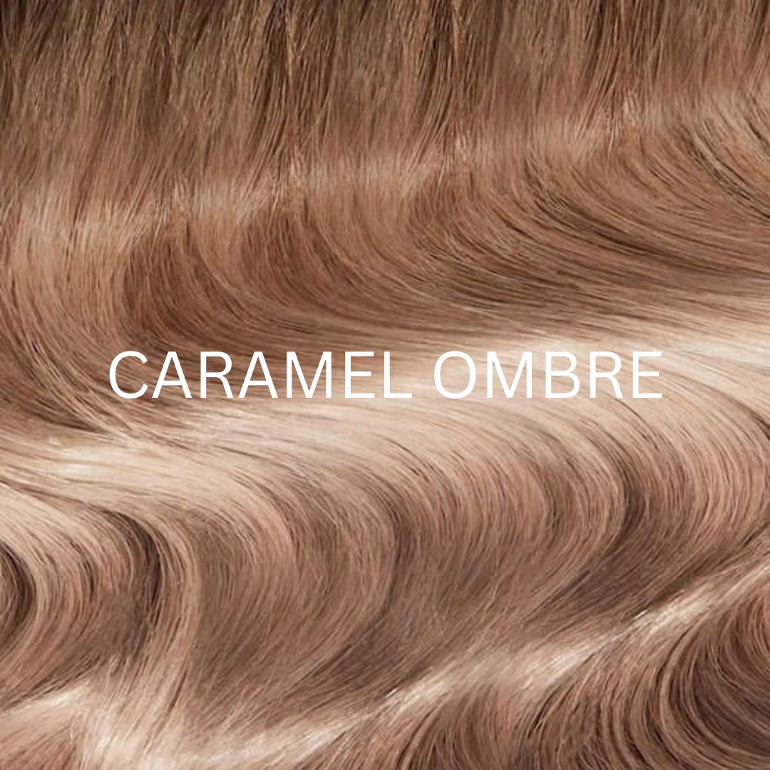 Genius Weft caramel ombre human hair extensions, 100g | Milk & Honey Wigs