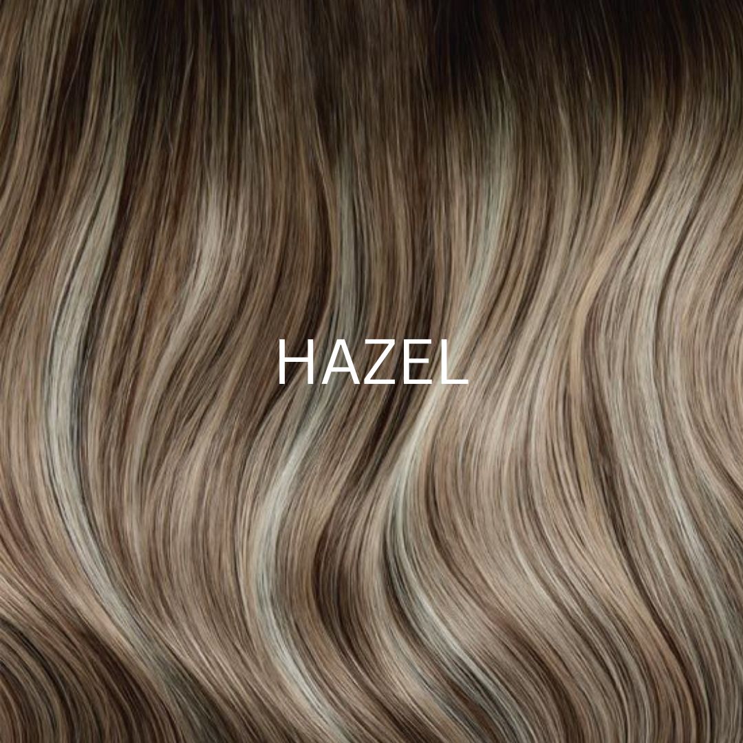 Genius Weft hazel ombre human hair extensions, 100g | Milk & Honey Wigs
