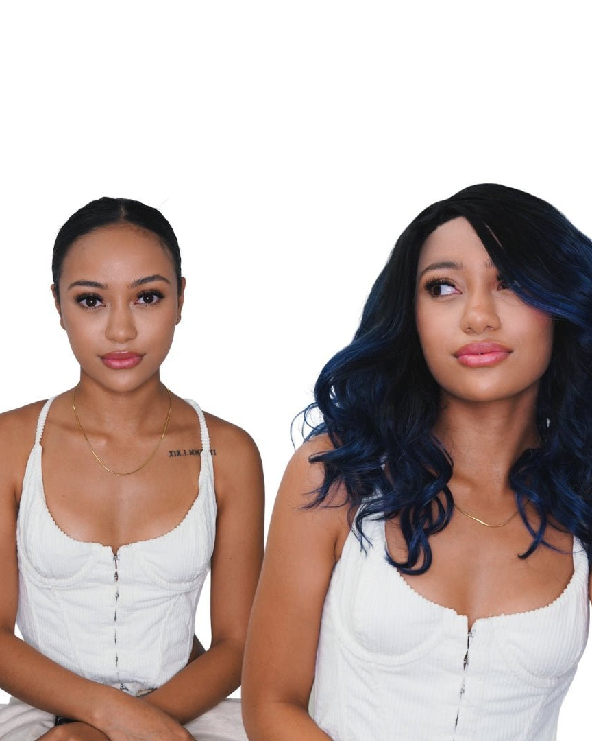 GINA Blue Lace Front Wig - Milk & Honey Wigs
