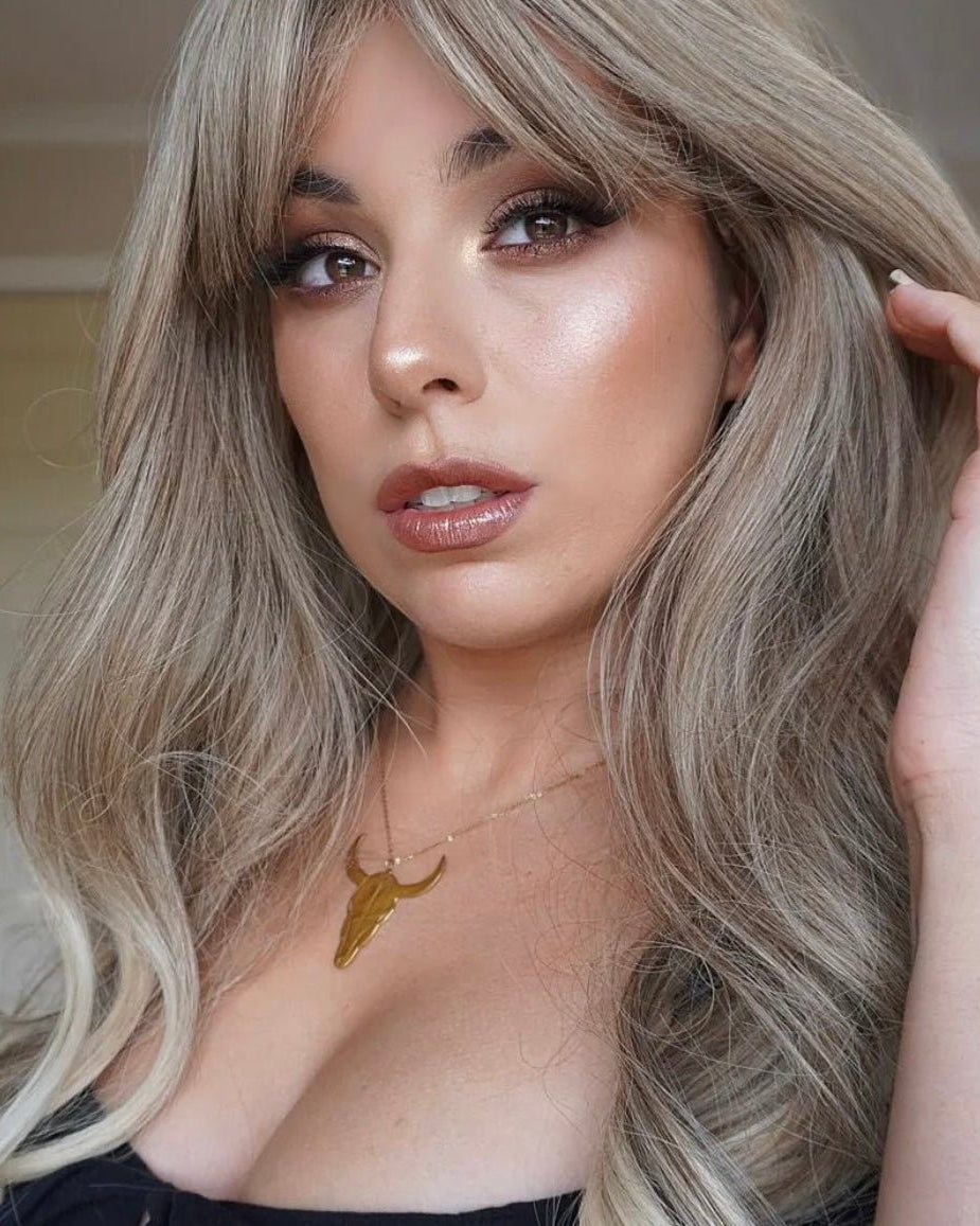 GRACE Blonde Ombre Fringe Wig - Milk & Honey Wigs