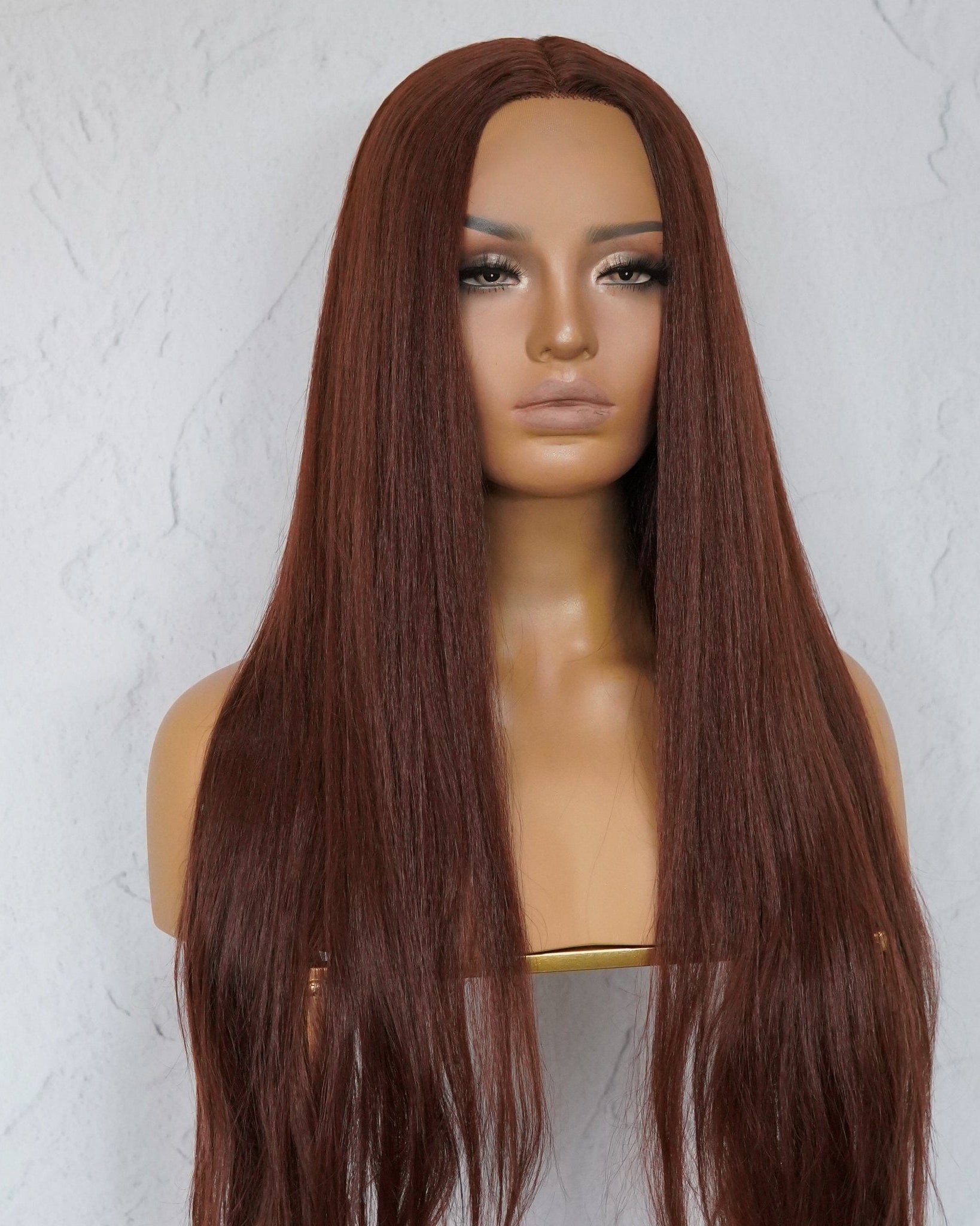 HANNAH Copper Brown Lace Front Wig - Milk & Honey Wigs