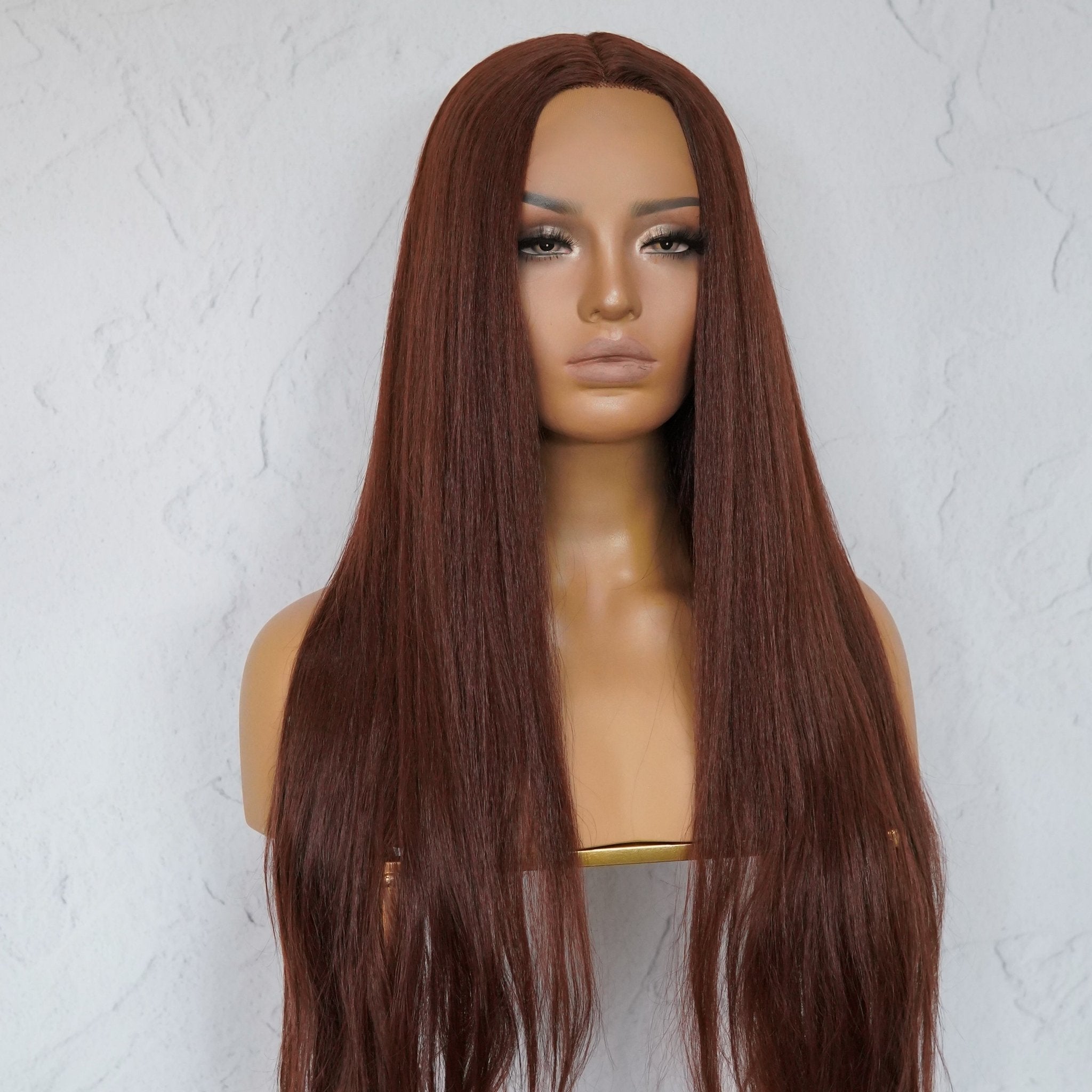 HANNAH Copper Brown Lace Front Wig - Milk & Honey Wigs