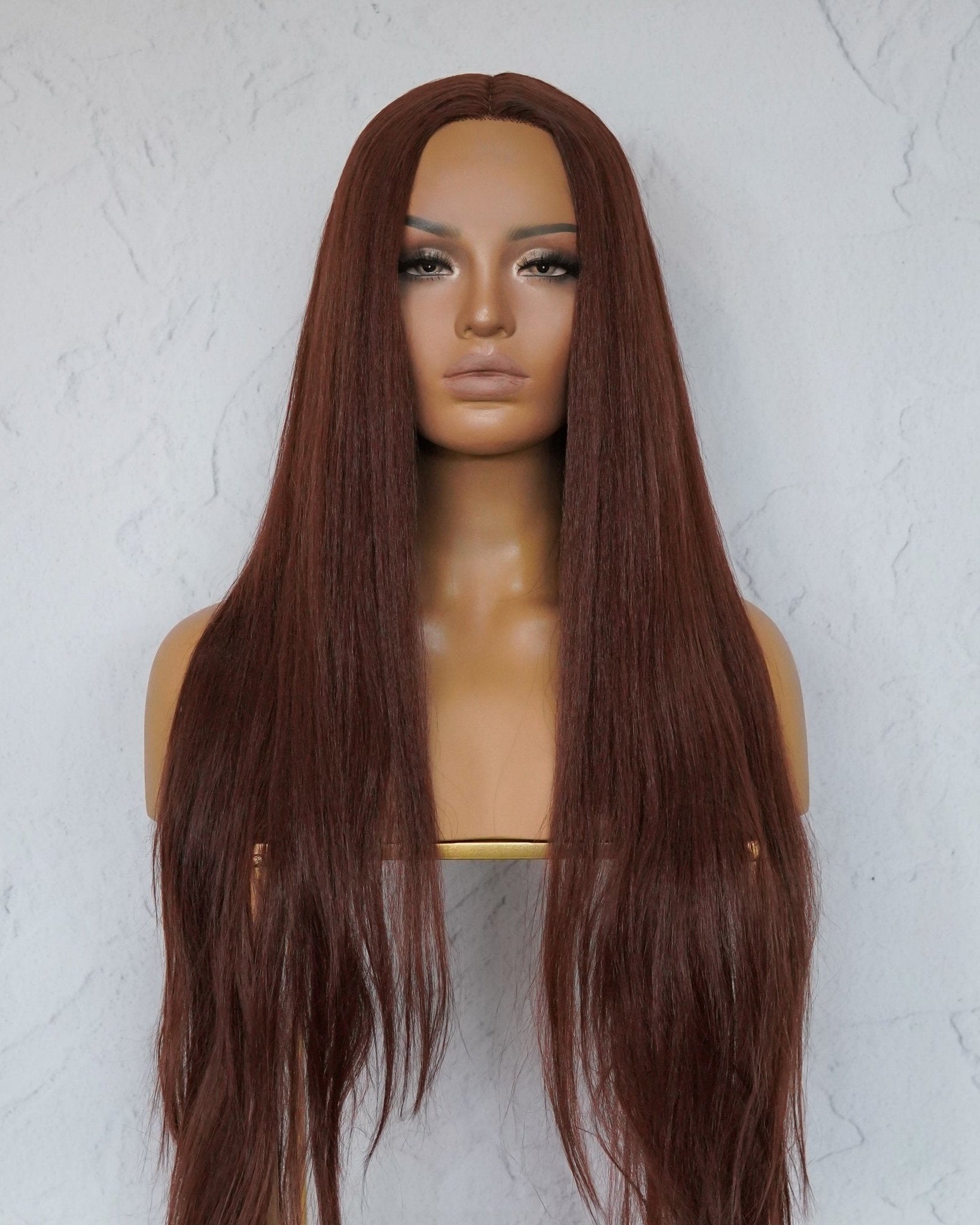 HANNAH Copper Brown Lace Front Wig - Milk & Honey Wigs