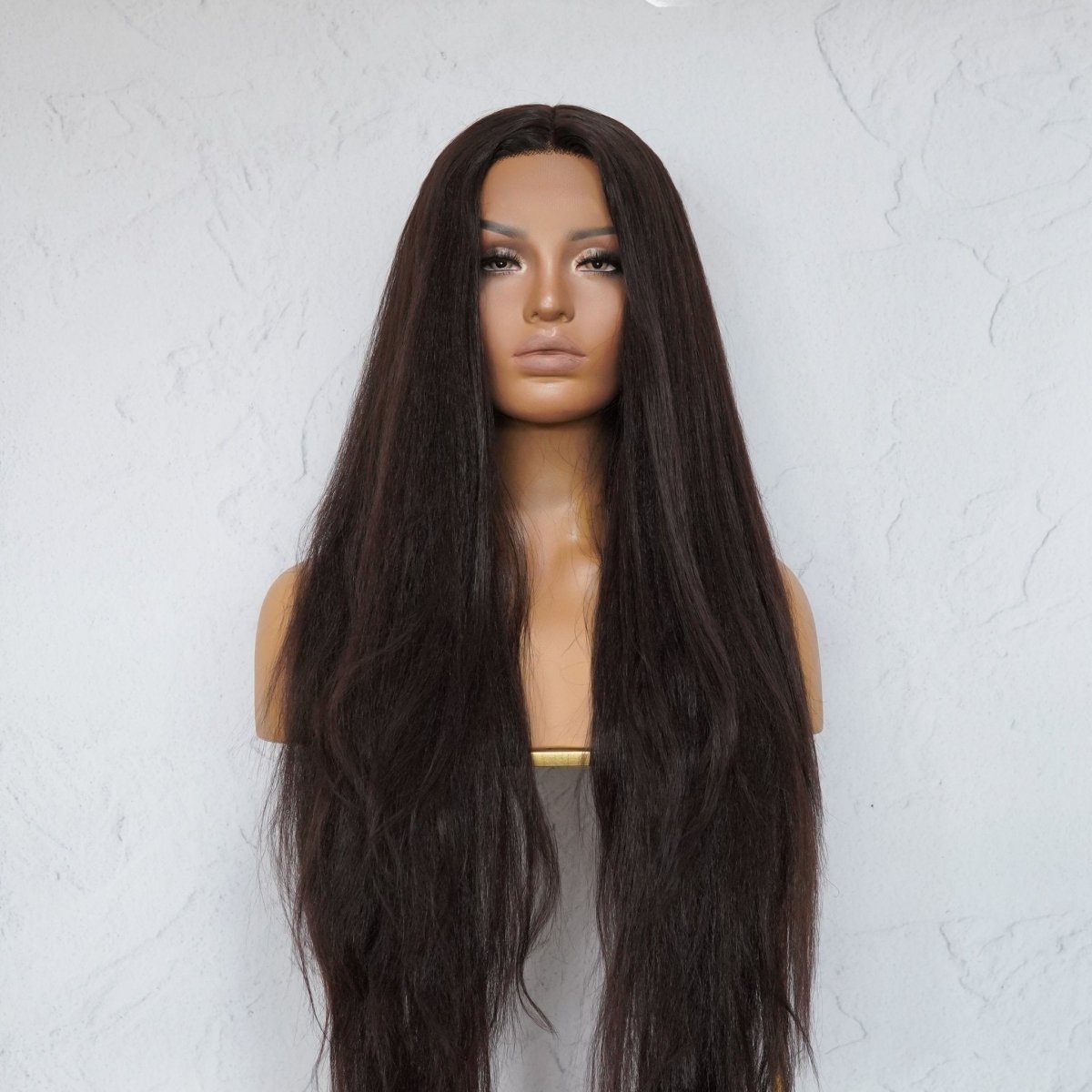 HANNAH Darkest Brown Lace Front Wig - Milk & Honey Wigs