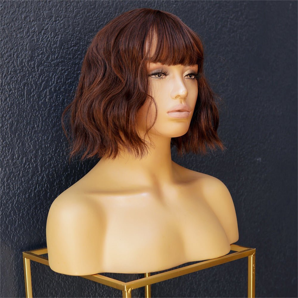 HARLOW Brown Bob Fringe Wig - Milk & Honey Wigs