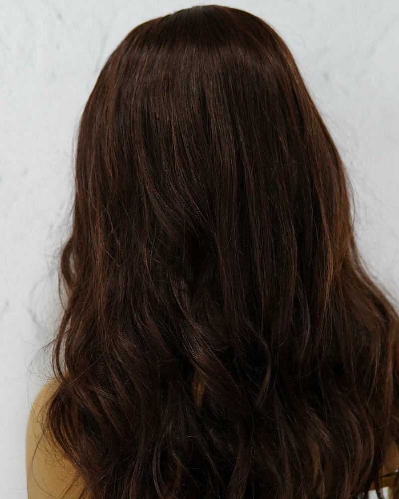 HARPER Dark Brown Human Hair U Part Wig 20" **READY TO SHIP** - Milk & Honey Wigs