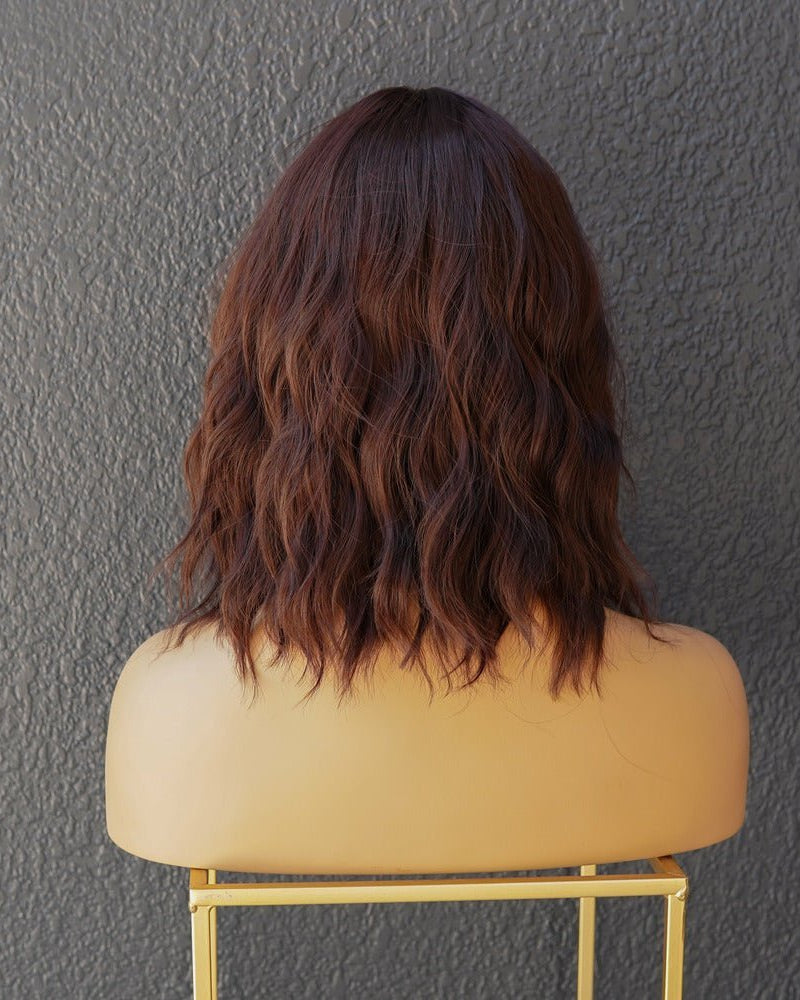 HAYLEY Brown Bob Fringe Wig - Milk & Honey Wigs