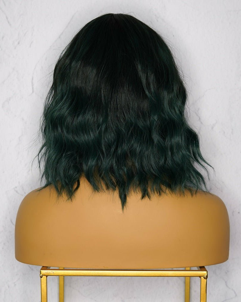 HAYLEY Dark Green Bob Fringe Wig - Milk & Honey Wigs
