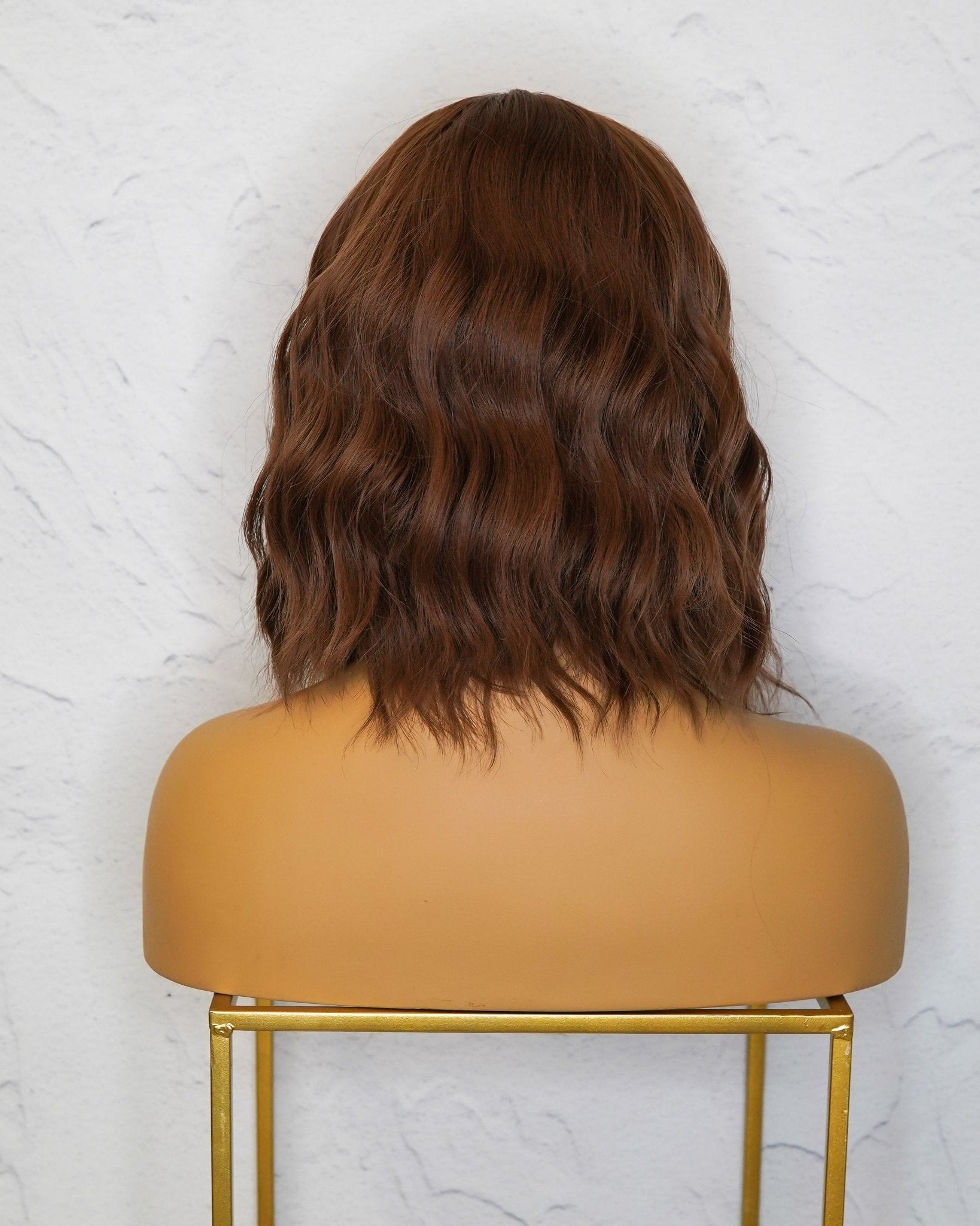 HAYLEY Medium Brown Bob Fringe Wig - Milk & Honey Wigs