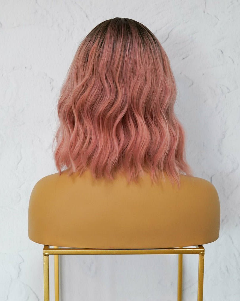 HAYLEY Ombre Pink Bob Fringe Wig - Milk & Honey Wigs