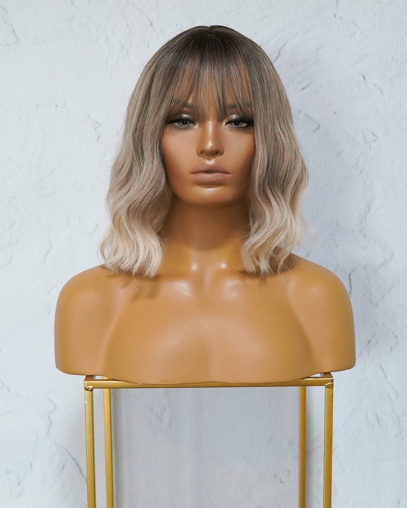 HAYLEY Ombre Three Tone Fringe Wig - Milk & Honey Wigs