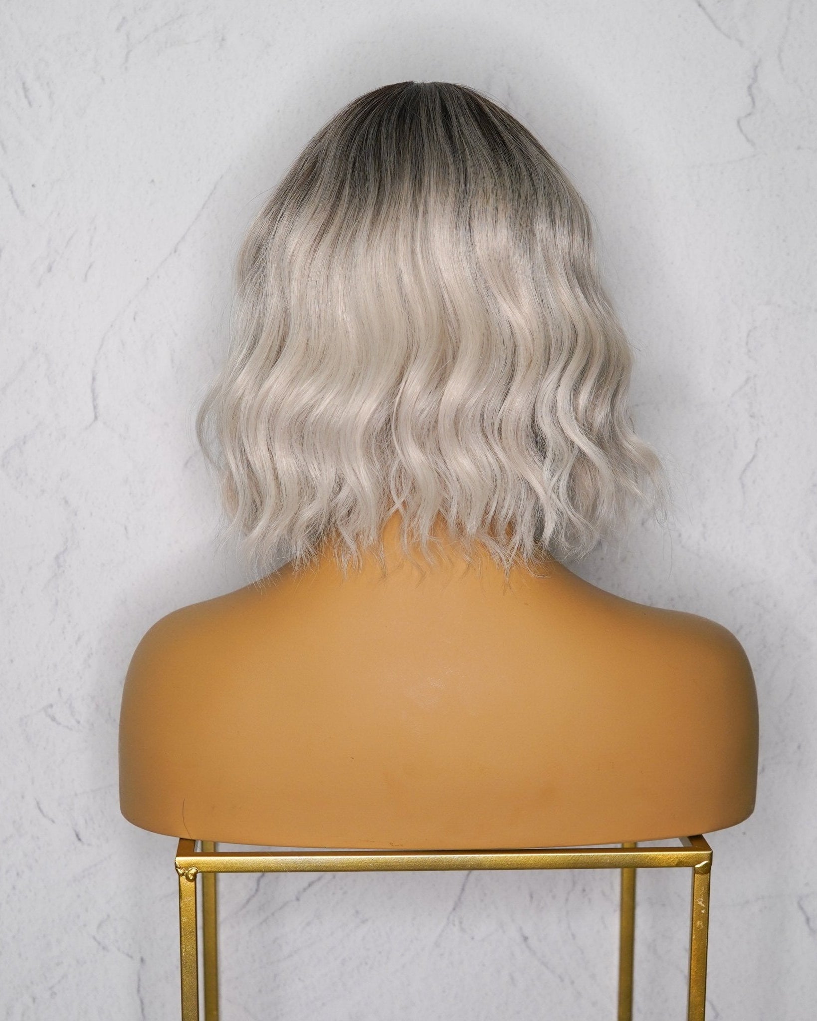 HAYLEY White Ash Blonde Bob Fringe Wig - Milk & Honey Wigs