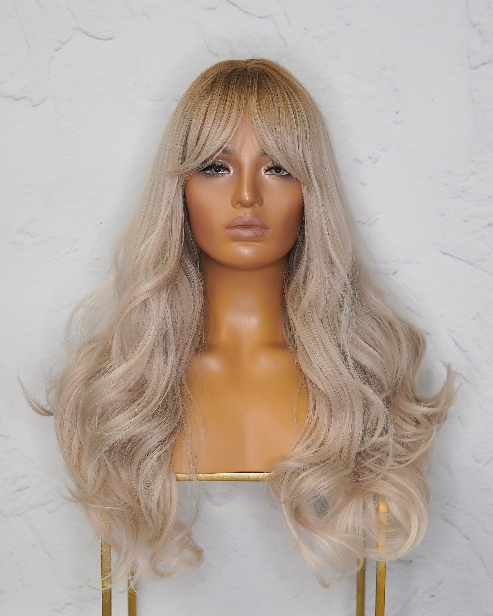 HEIDI Blonde Ombre Fringe Wig - Milk & Honey Wigs