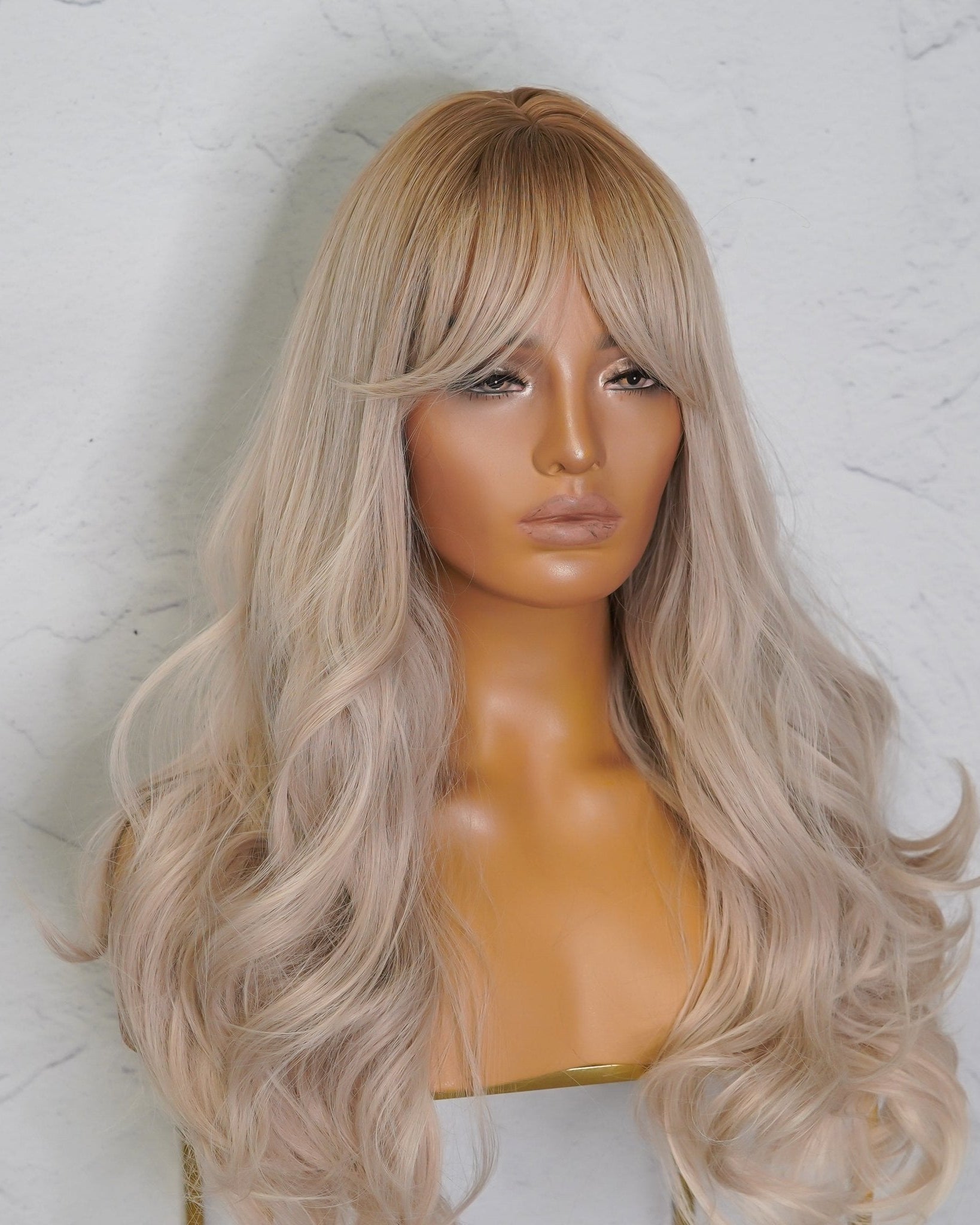 HEIDI Blonde Ombre Fringe Wig - Milk & Honey Wigs