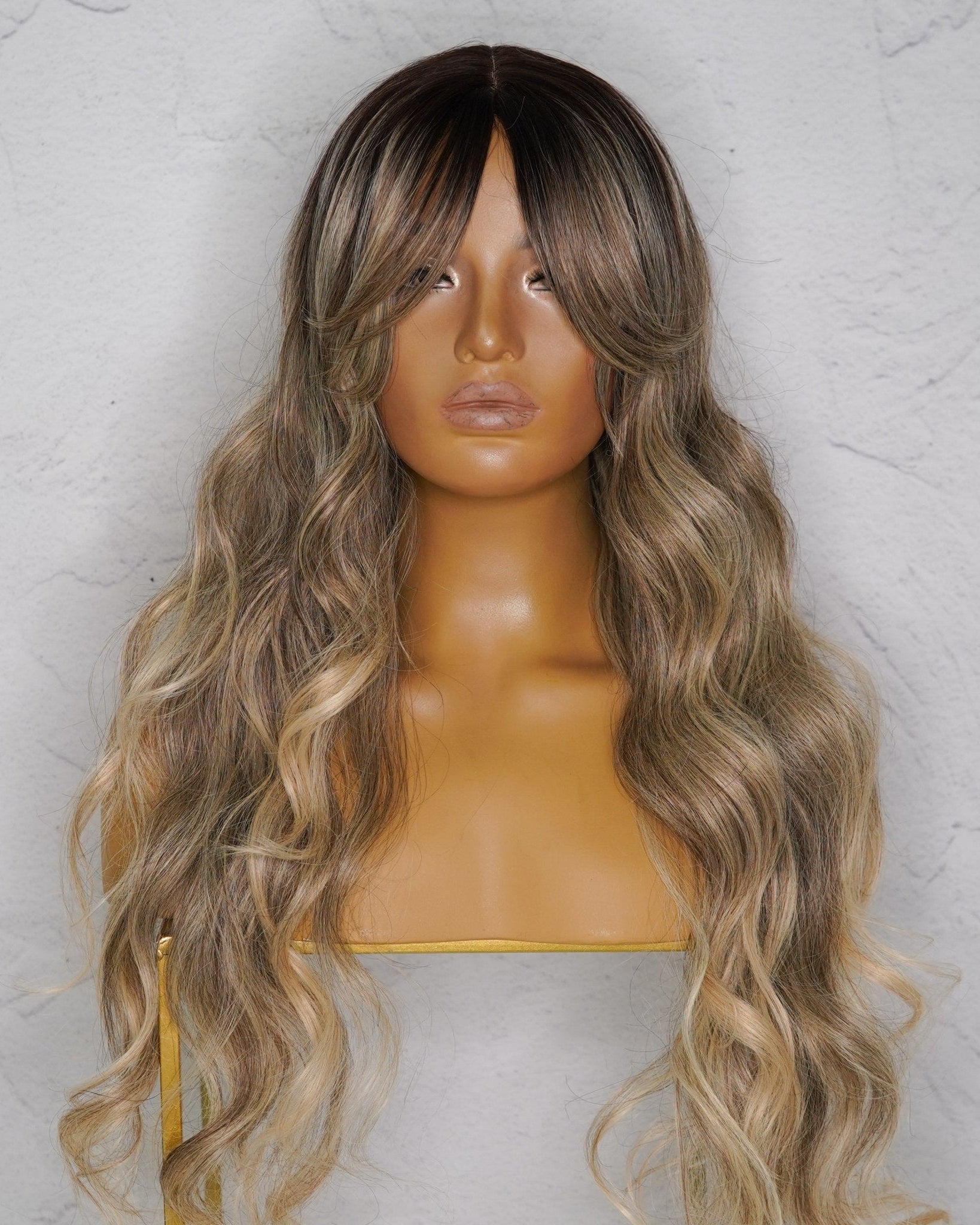HENLEY Ash Blonde Lace Fringe Wig - Milk & Honey Wigs