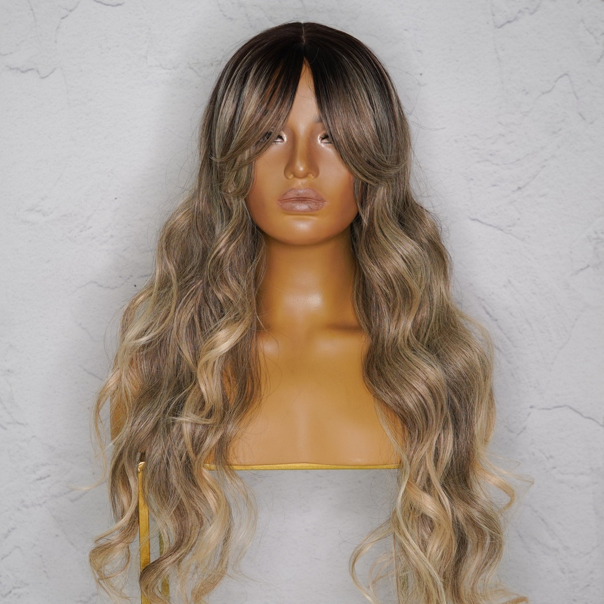 HENLEY Ash Blonde Lace Fringe Wig - Milk & Honey Wigs