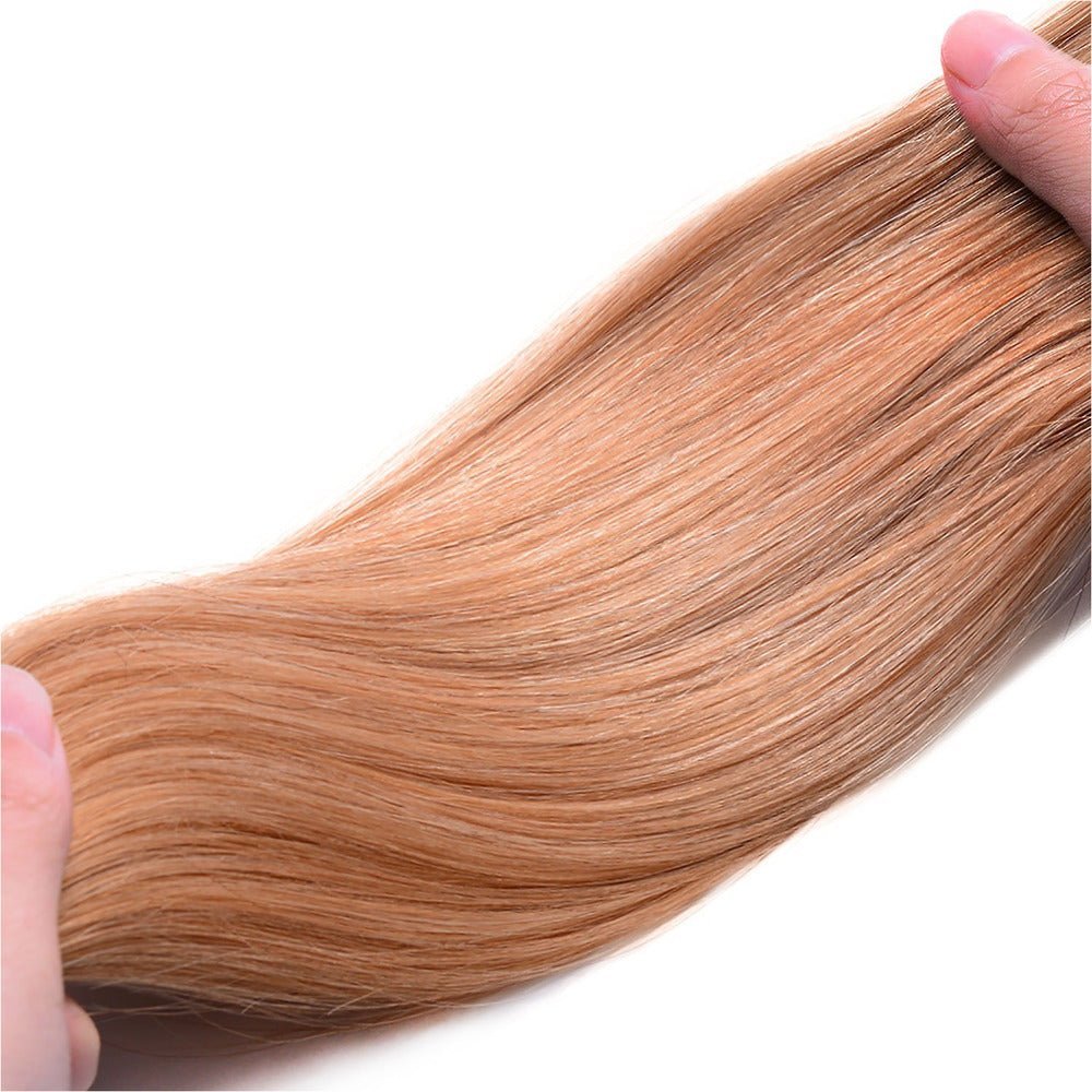 HONEY shade 27 human hair clip-in hair extensions | Milk & Honey Wigs