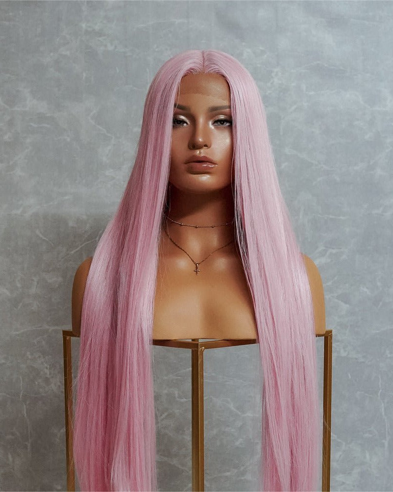 ISABELLE Pink 30" Lace Front Wig - Milk & Honey Wigs
