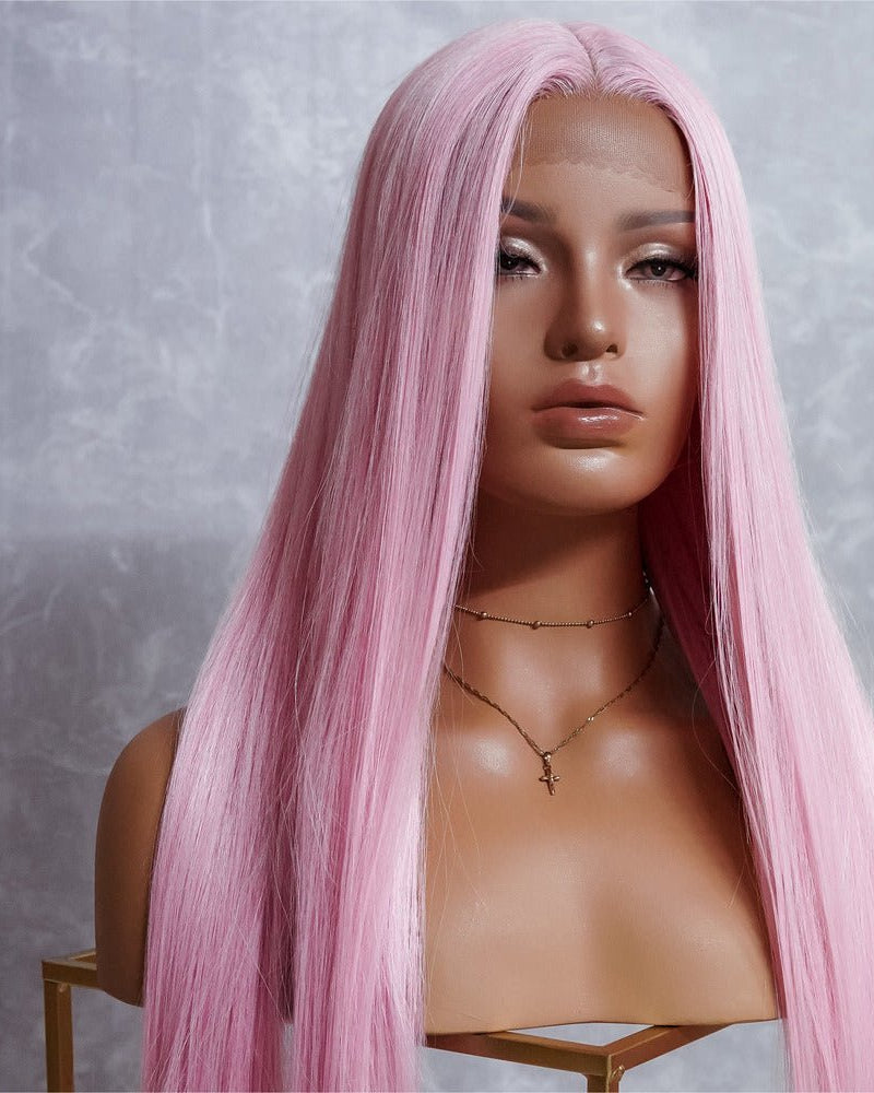 ISABELLE Pink 30" Lace Front Wig - Milk & Honey Wigs