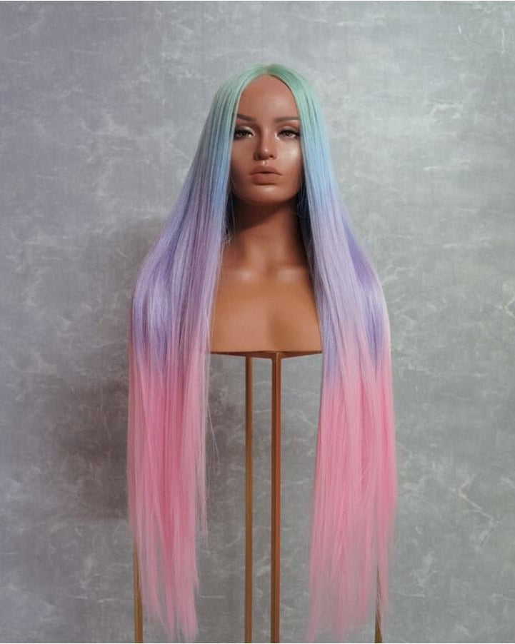 ISABELLE Rainbow 30" Lace Front Wig - Milk & Honey Wigs