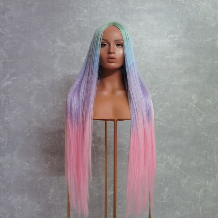 ISABELLE Rainbow 30" Lace Front Wig - Milk & Honey Wigs
