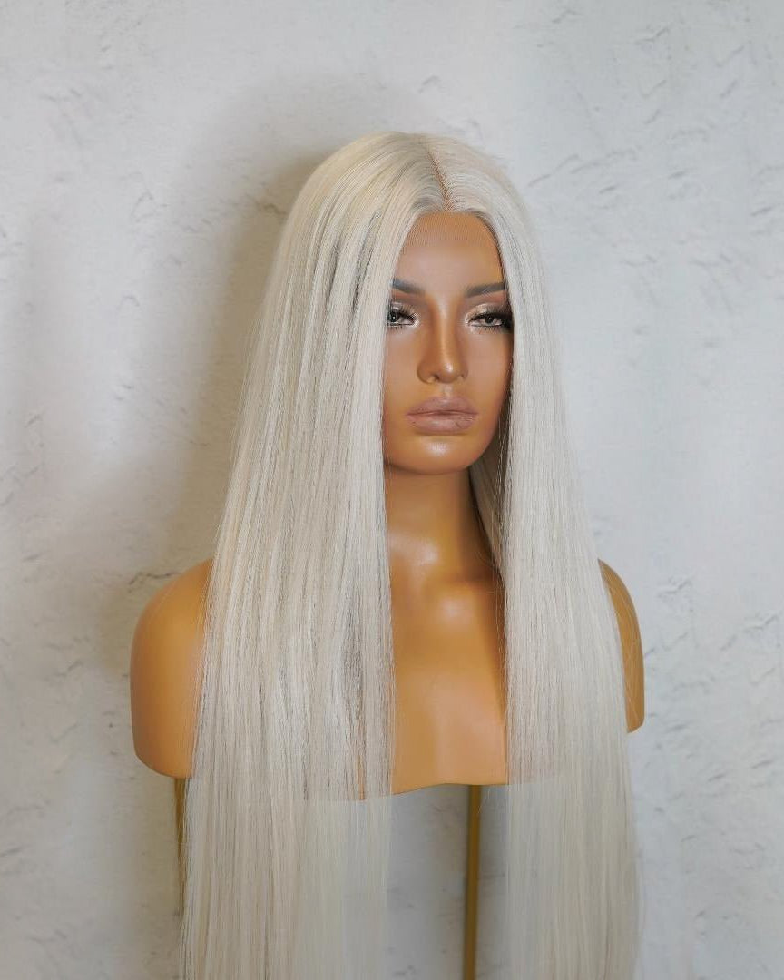 ISABELLE White 30" Lace Front Wig - Milk & Honey Wigs