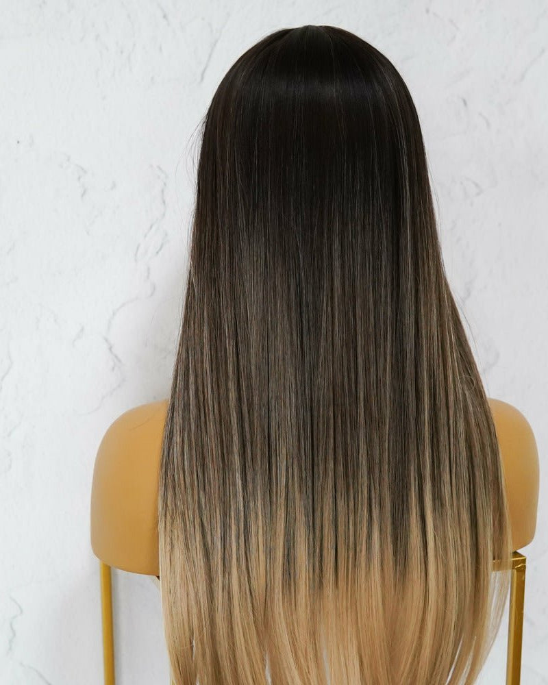 ISHA Brown Ombre Fringe Wig - Milk & Honey Wigs