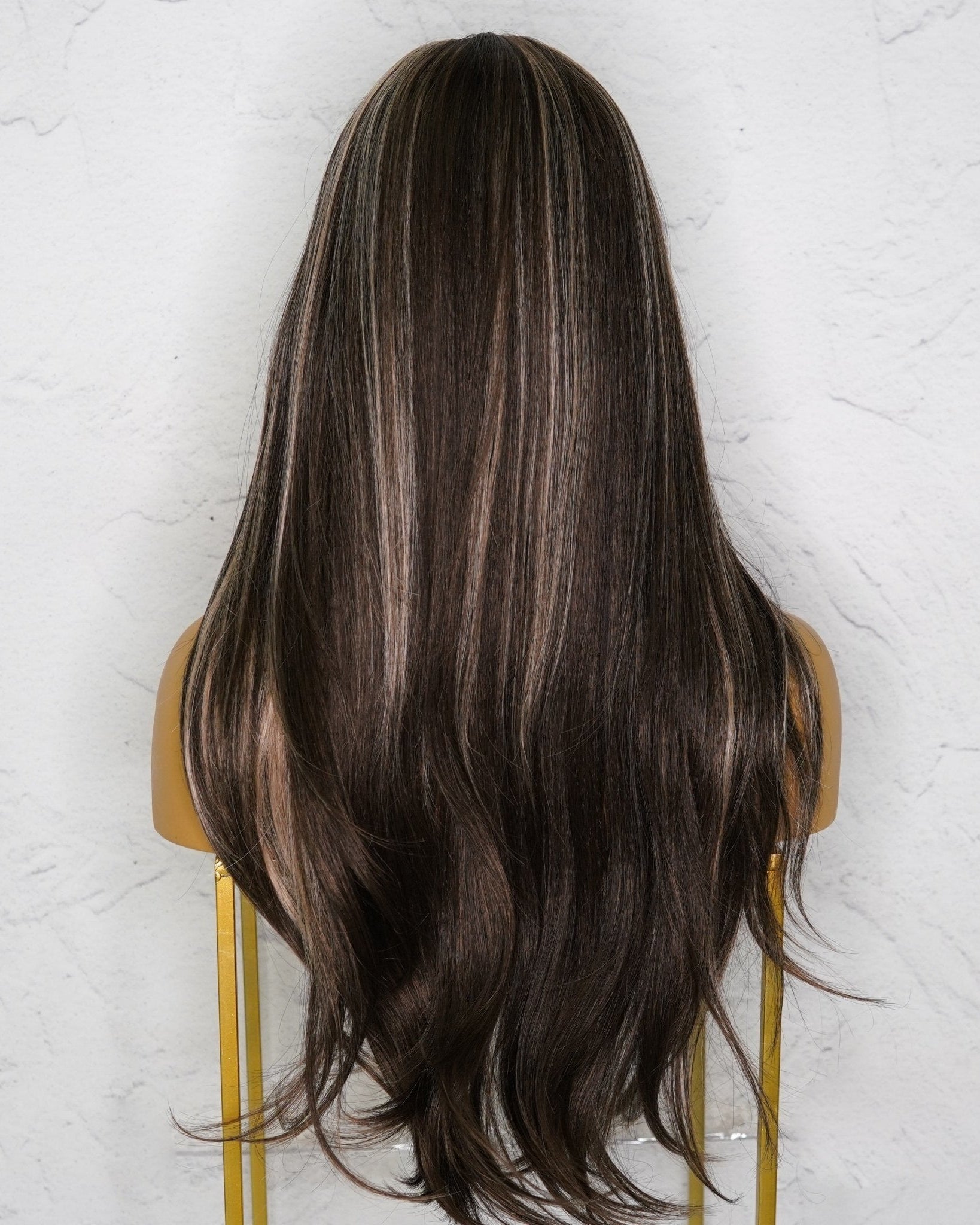 IVY Brown Ombre Fringe Wig - Milk & Honey Wigs