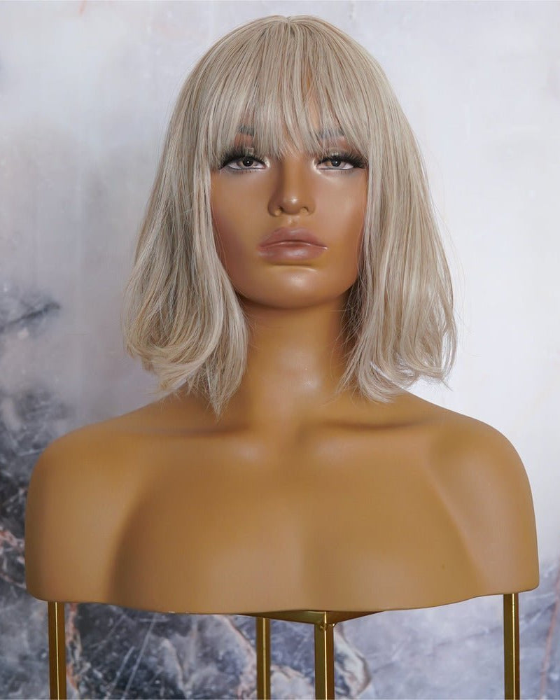 JANET Blonde Bob Fringe Wig - Milk & Honey Wigs