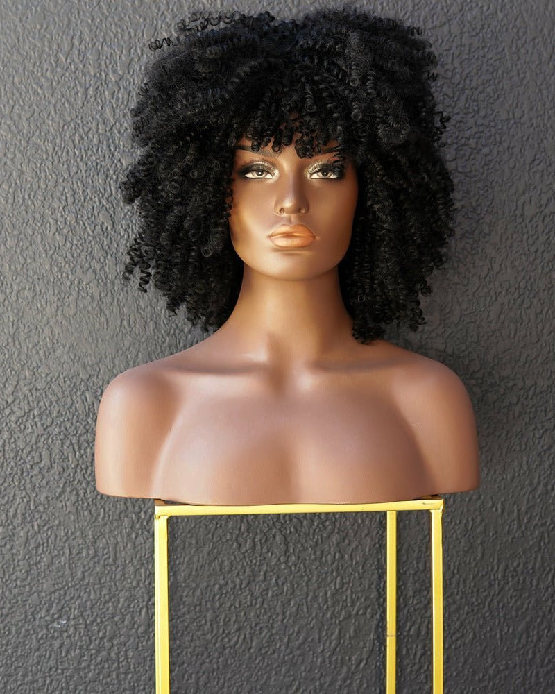JAYDA Black Afro Curl Wig - Milk & Honey Wigs
