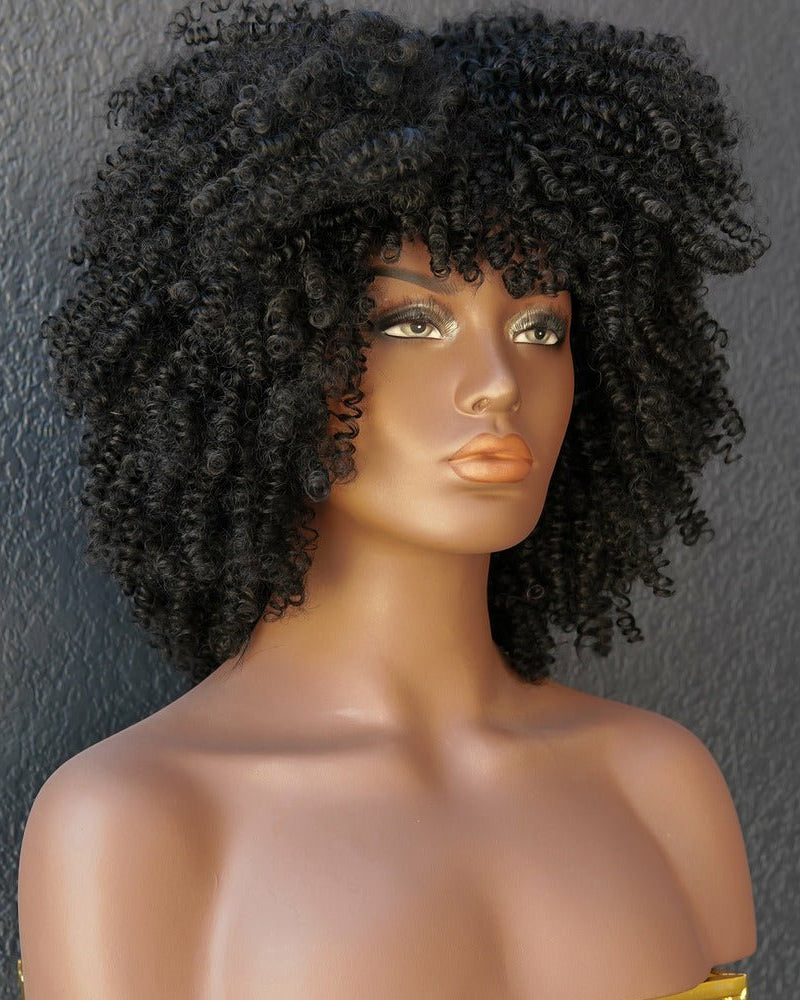 JAYDA Black Afro Curl Wig - Milk & Honey Wigs