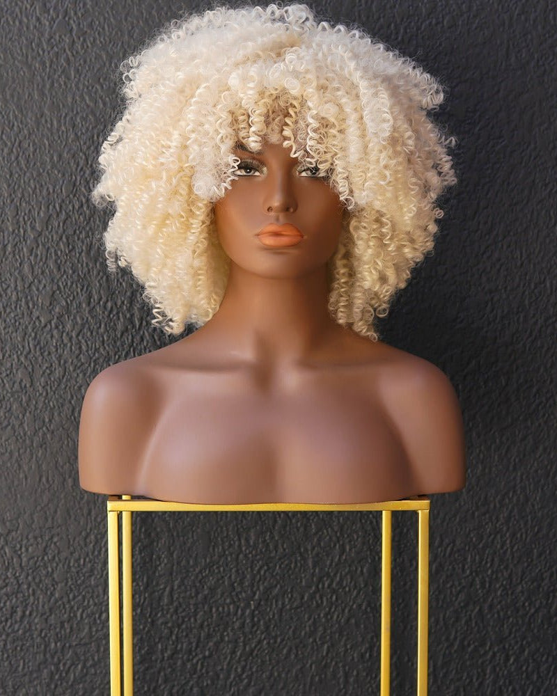 JAYDA Blonde Afro Curl Wig - Milk & Honey Wigs