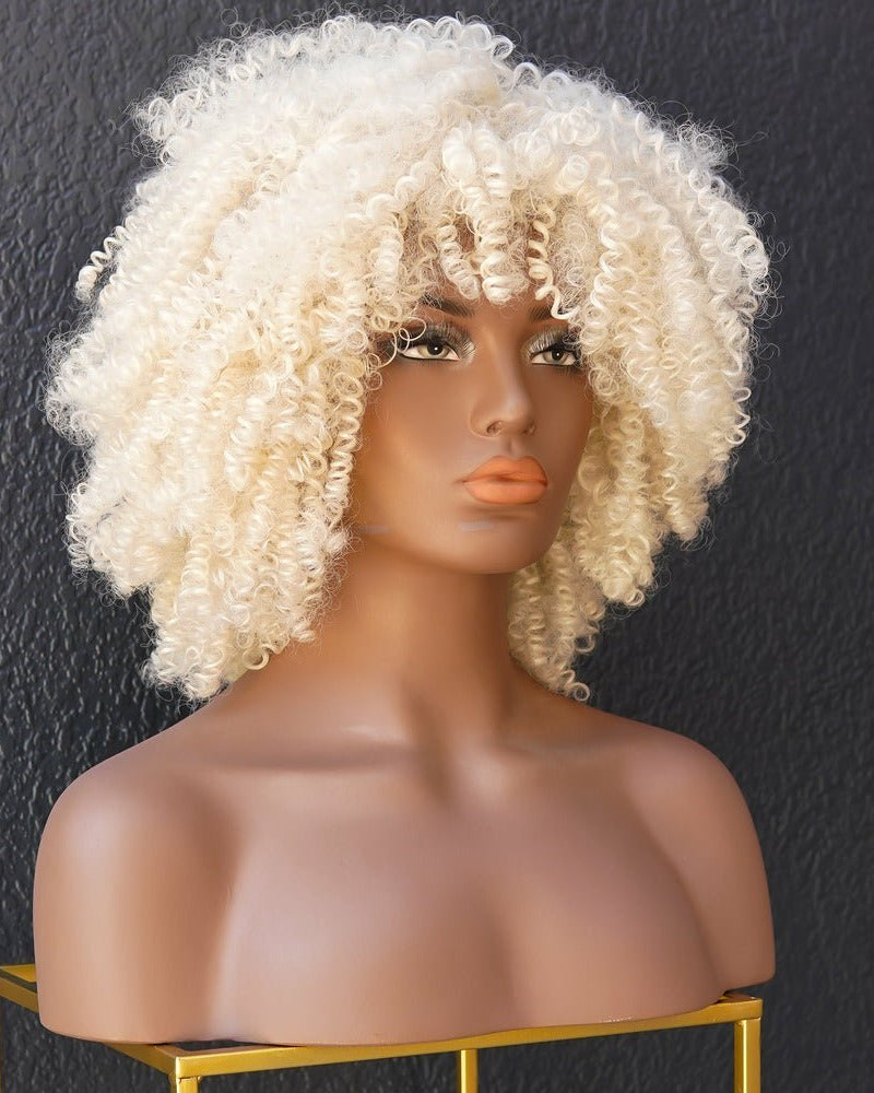 JAYDA Blonde Afro Curl Wig - Milk & Honey Wigs
