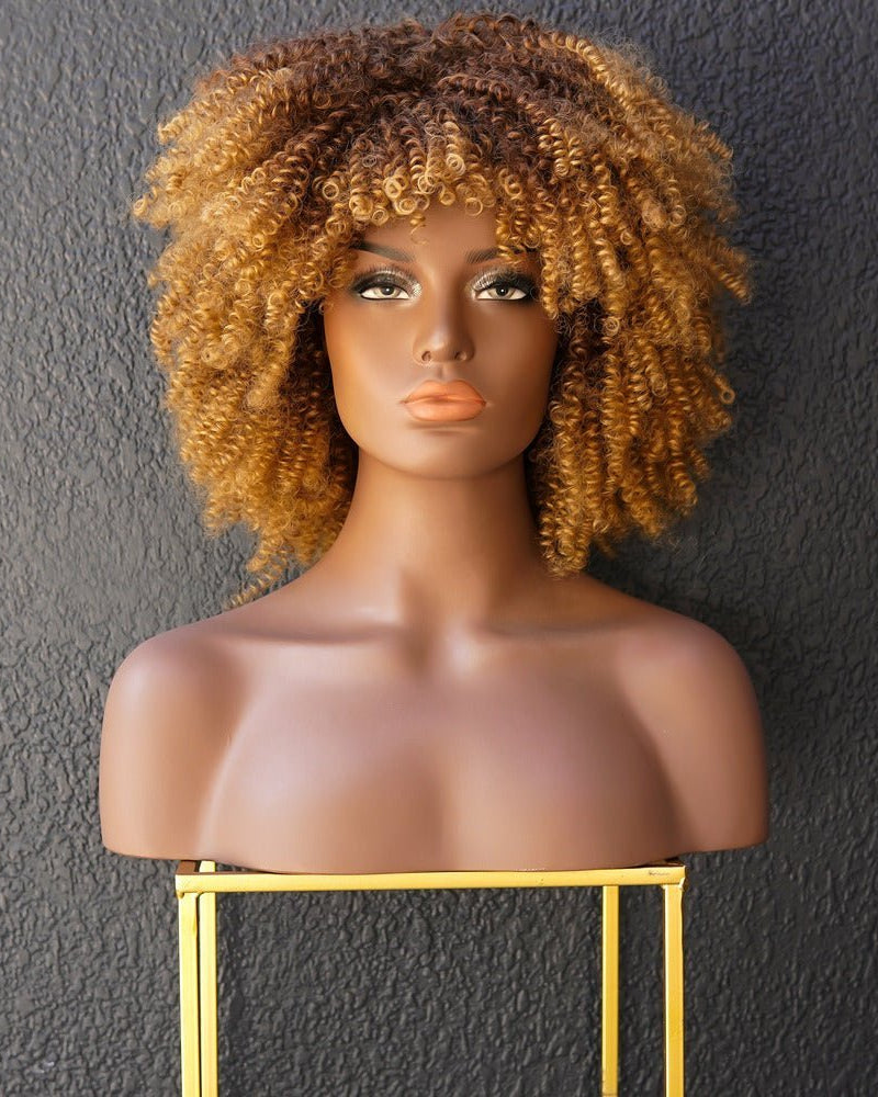 JAYDA Caramel Afro Curl Wig - Milk & Honey Wigs