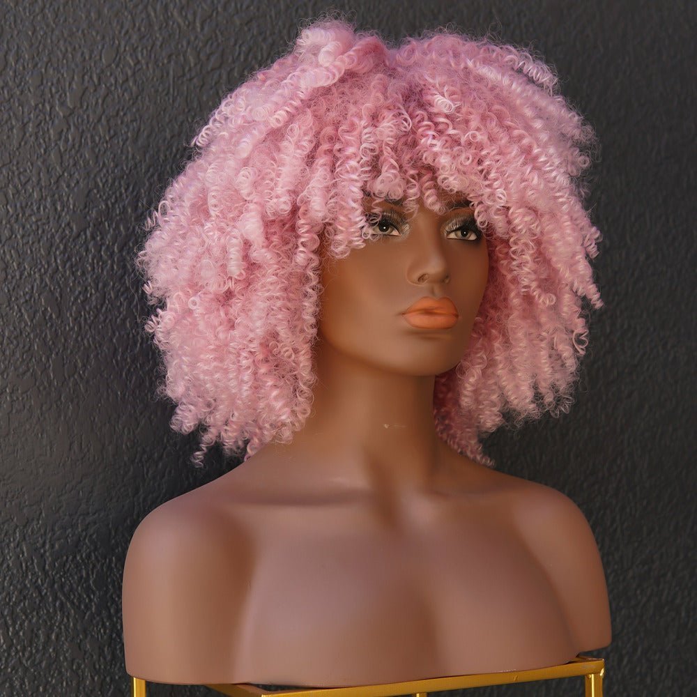 JAYDA Pink Afro Curl Wig - Milk & Honey Wigs