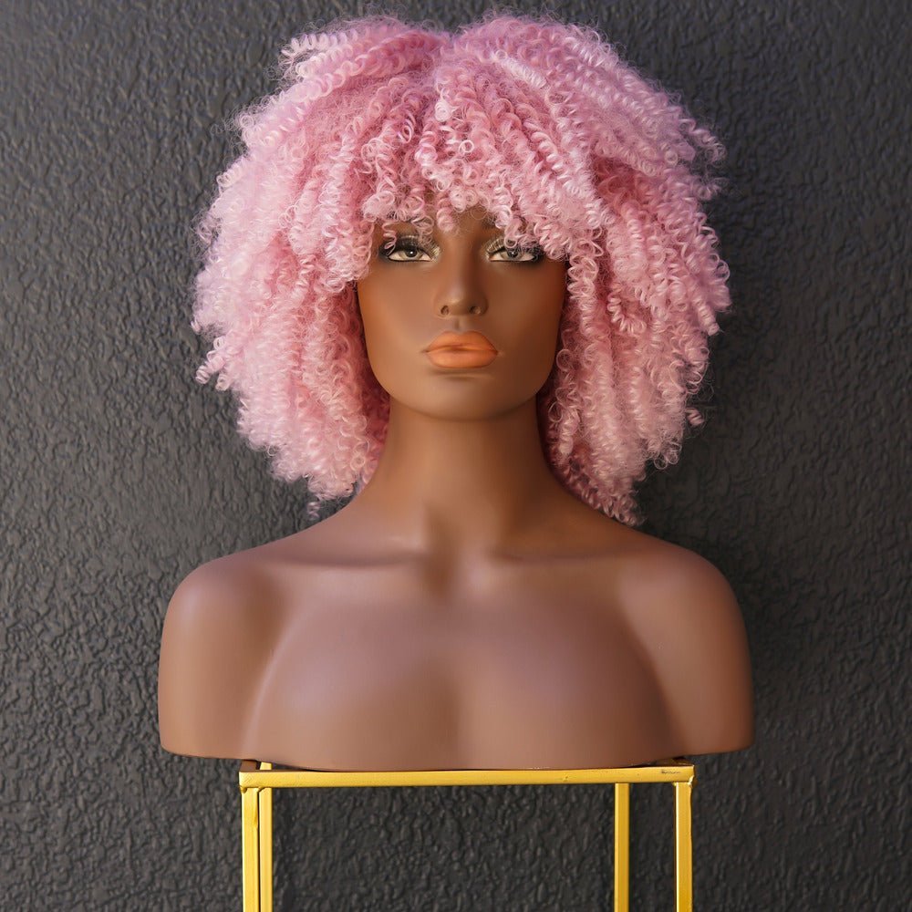 JAYDA Pink Afro Curl Wig - Milk & Honey Wigs