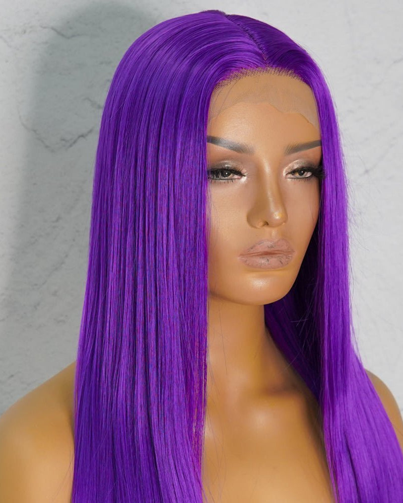 JENNER Purple 24" Lace Front Wig - Milk & Honey Wigs